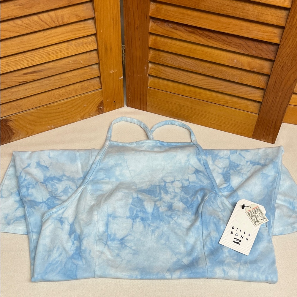 Billabong Light Blue Tie-Dye Halter Dress - Picture 13 of 13
